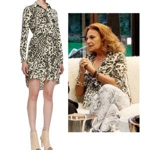 Diane Von Furstenberg Prita Dress With Belts Multiway Wear Size 0